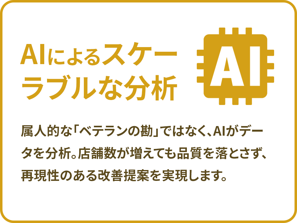 AIによるスケーラブルな分析